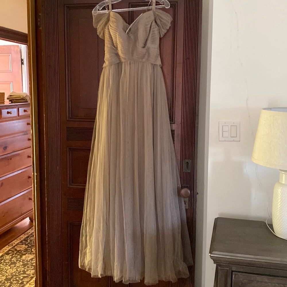 Taupe formal dress